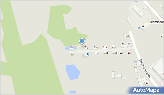 Tomaszów Mazowiecki, Siedmiodomki, 21k, mapa Tomaszów Mazowiecki