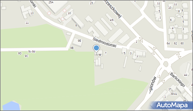 Tomaszów Mazowiecki, Siedmiodomki, 9a, mapa Tomaszów Mazowiecki