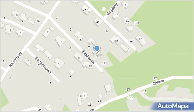 Toruń, Sindbada, 9, mapa Torunia