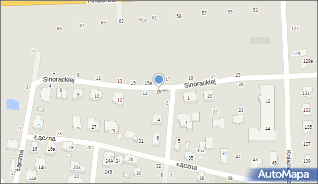 Toruń, Sinorackiej Melanii, 16, mapa Torunia