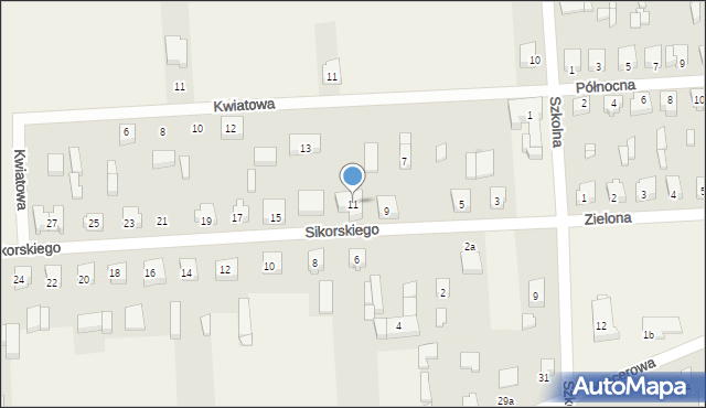 Trębaczew, Sikorskiego Władysława, gen., 11, mapa Trębaczew