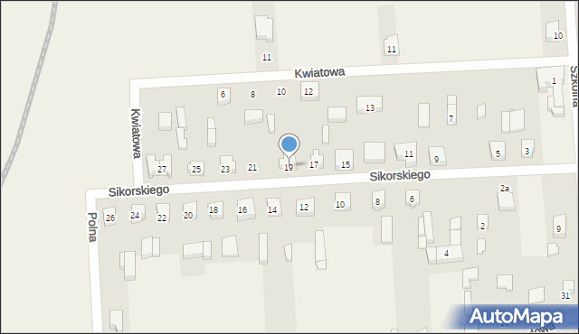 Trębaczew, Sikorskiego Władysława, gen., 19, mapa Trębaczew