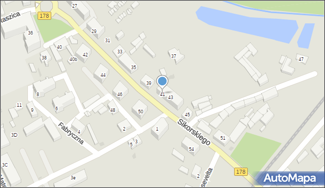 Trzcianka, Sikorskiego Władysława, gen., 41, mapa Trzcianka