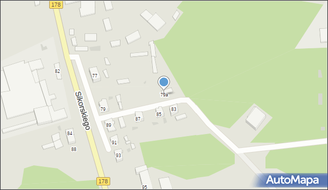 Trzcianka, Sikorskiego Władysława, gen., 79a, mapa Trzcianka
