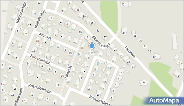 Tuliszków, Sienkiewicza Henryka, 11, mapa Tuliszków