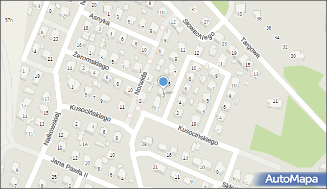 Tuliszków, Sienkiewicza Henryka, 3, mapa Tuliszków