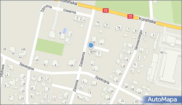 Turek, Sielska, 5, mapa Turka