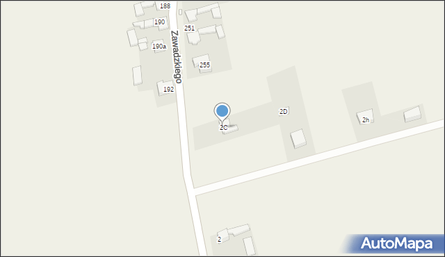 Twardowice, Sienkiewicza Henryka, 2C, mapa Twardowice