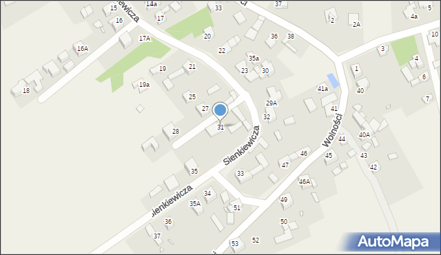 Twardowice, Sienkiewicza Henryka, 31, mapa Twardowice