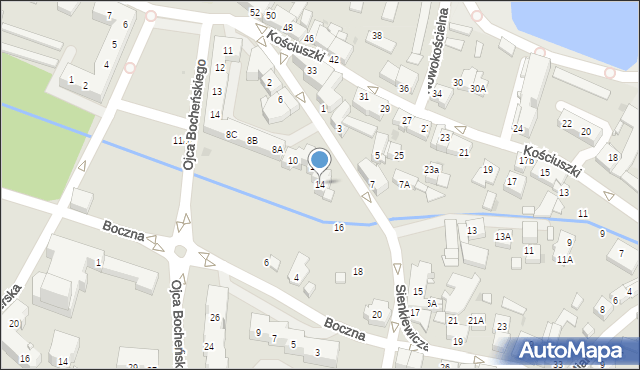 Tychy, Sienkiewicza Henryka, 14, mapa Tychów