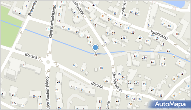 Tychy, Sienkiewicza Henryka, 16, mapa Tychów