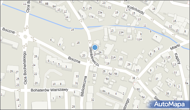 Tychy, Sienkiewicza Henryka, 17, mapa Tychów