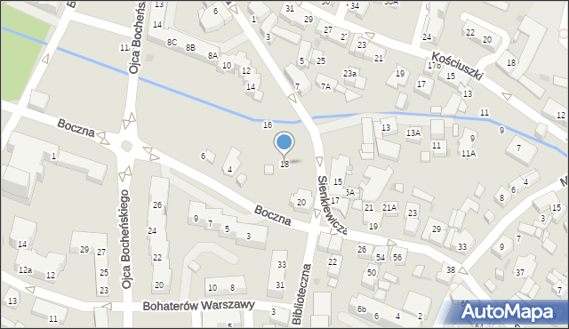 Tychy, Sienkiewicza Henryka, 18, mapa Tychów