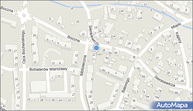 Tychy, Sienkiewicza Henryka, 24, mapa Tychów