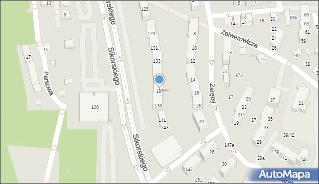 Tychy, Sikorskiego Władysława, gen., 137, mapa Tychów