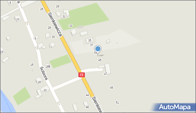 Uniejów, Sienkiewicza Henryka, 43, mapa Uniejów