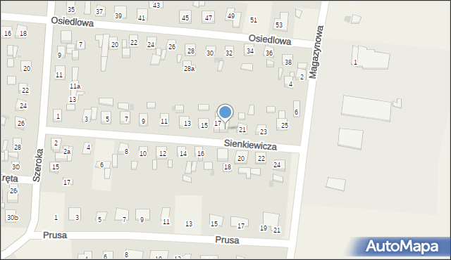 Unisław, Sienkiewicza Henryka, 19, mapa Unisław