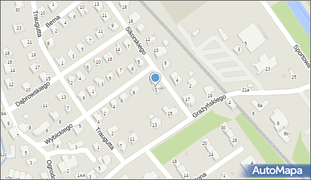 Ustroń, Sikorskiego Władysława, gen., 1, mapa Ustroń