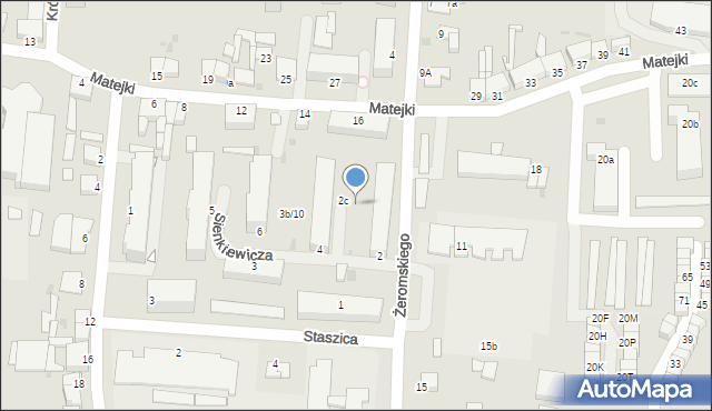 Wąbrzeźno, Sienkiewicza Henryka, 4b, mapa Wąbrzeźno