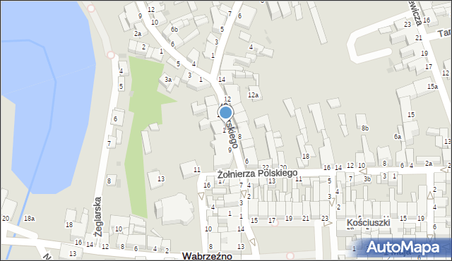 Wąbrzeźno, Sikorskiego Władysława, gen., 11, mapa Wąbrzeźno