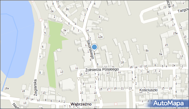 Wąbrzeźno, Sikorskiego Władysława, gen., 8, mapa Wąbrzeźno
