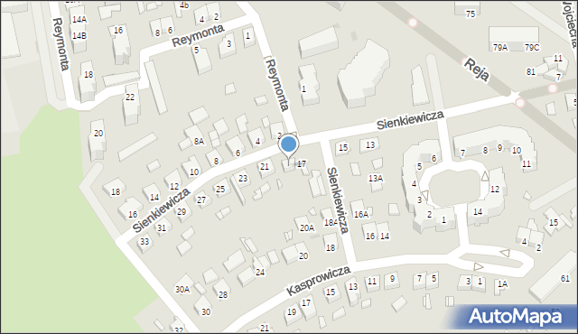 Wągrowiec, Sienkiewicza Henryka, 19, mapa Wągrowiec