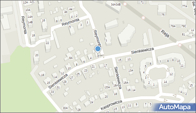 Wągrowiec, Sienkiewicza Henryka, 2, mapa Wągrowiec