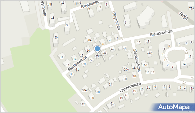 Wągrowiec, Sienkiewicza Henryka, 25, mapa Wągrowiec