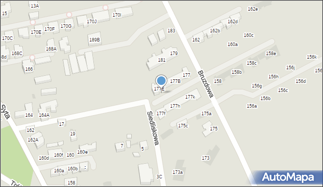 Warszawa, Siedliskowa, 8, mapa Warszawy