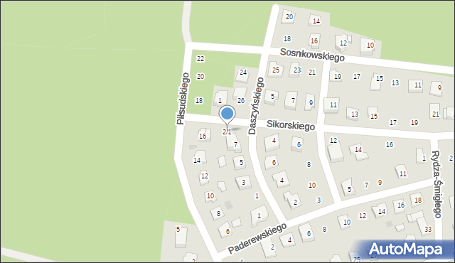 Wasilków, Sikorskiego Władysława, gen., 2/1, mapa Wasilków