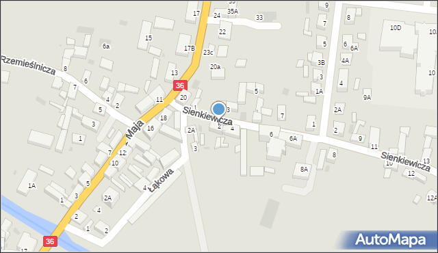 Wąsosz, Sienkiewicza Henryka, 2, mapa Wąsosz