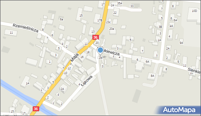 Wąsosz, Sienkiewicza Henryka, 2A, mapa Wąsosz