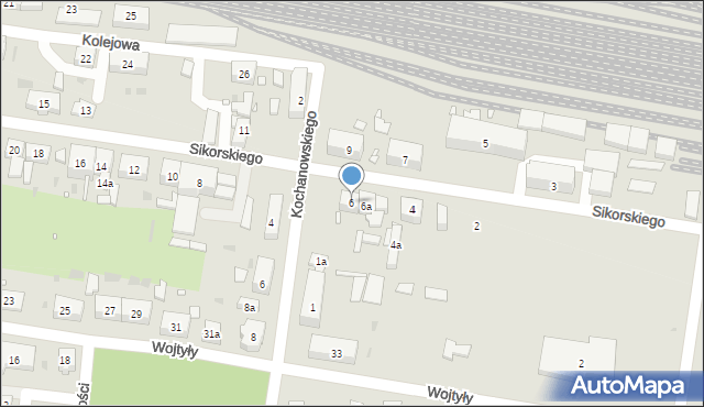 Węgliniec, Sikorskiego Władysława, gen., 6, mapa Węgliniec