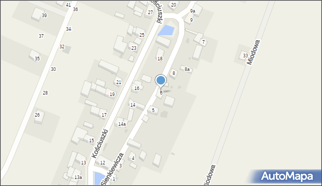 Węgry, Sienkiewicza Henryka, 6, mapa Węgry