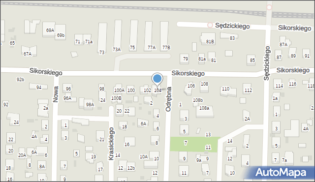 Wejherowo, Sikorskiego Władysława, gen., 104, mapa Wejherowo