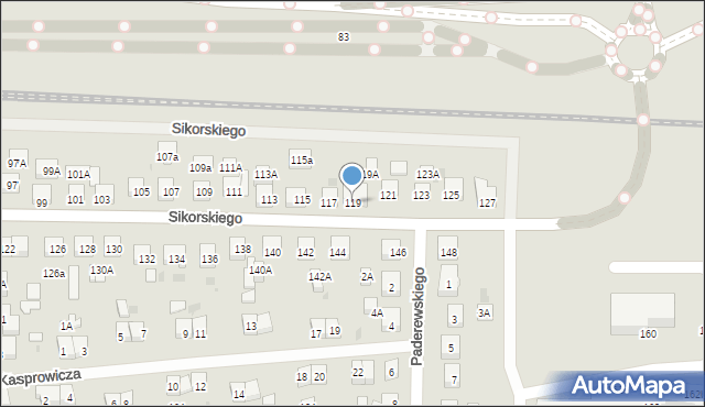Wejherowo, Sikorskiego Władysława, gen., 119, mapa Wejherowo