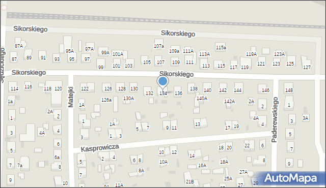 Wejherowo, Sikorskiego Władysława, gen., 134, mapa Wejherowo