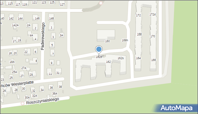 Wejherowo, Sikorskiego Władysława, gen., 162d, mapa Wejherowo