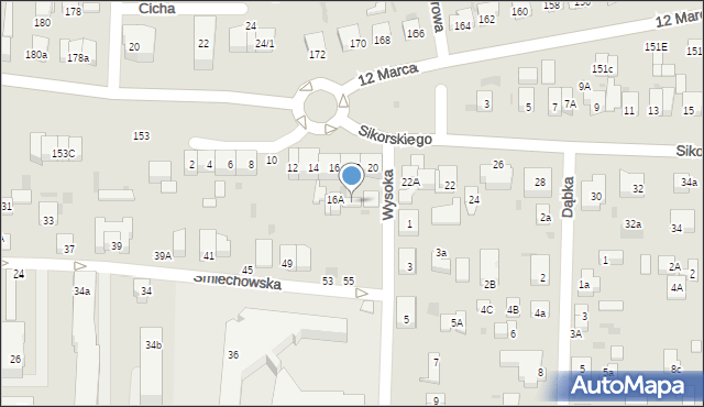 Wejherowo, Sikorskiego Władysława, gen., 18a, mapa Wejherowo