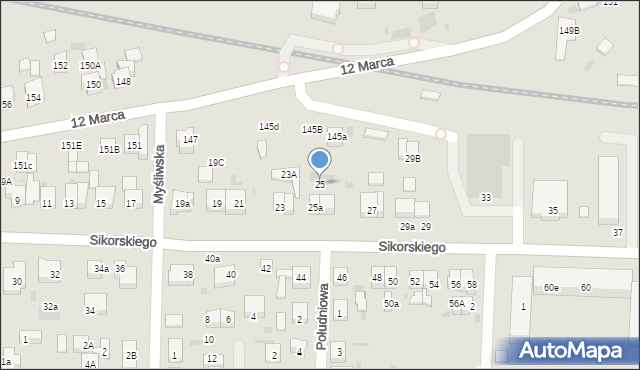 Wejherowo, Sikorskiego Władysława, gen., 25, mapa Wejherowo