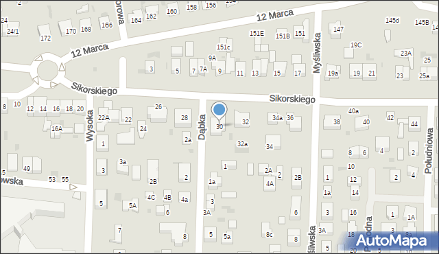 Wejherowo, Sikorskiego Władysława, gen., 30, mapa Wejherowo