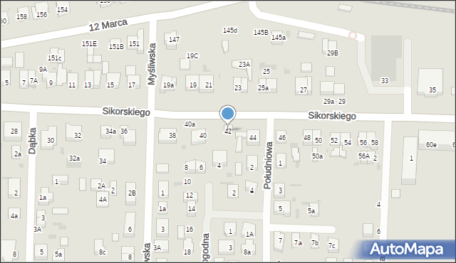 Wejherowo, Sikorskiego Władysława, gen., 42, mapa Wejherowo