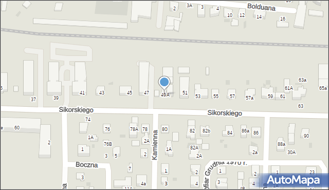 Wejherowo, Sikorskiego Władysława, gen., 49A, mapa Wejherowo