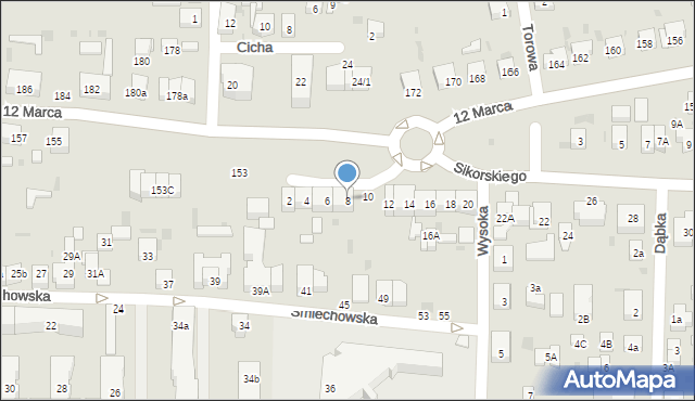 Wejherowo, Sikorskiego Władysława, gen., 8, mapa Wejherowo