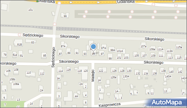 Wejherowo, Sikorskiego Władysława, gen., 95, mapa Wejherowo