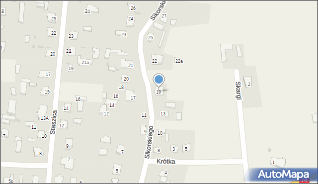 Werbkowice, Sikorskiego Władysława, gen., 19, mapa Werbkowice