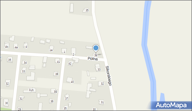 Werbkowice, Sikorskiego Władysława, gen., 34, mapa Werbkowice