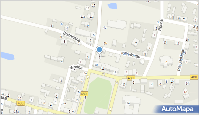 Widawa, Sieradzka, 2, mapa Widawa