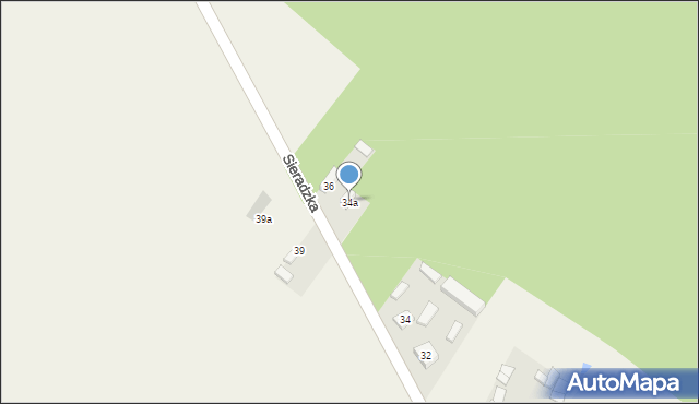 Widawa, Sieradzka, 34a, mapa Widawa
