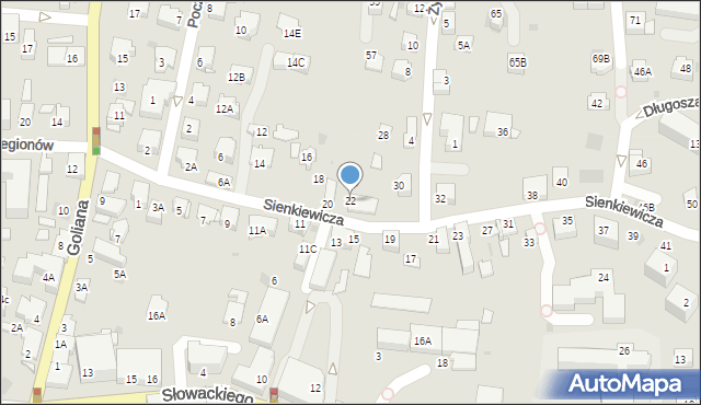 Wieliczka, Sienkiewicza Henryka, 22, mapa Wieliczka